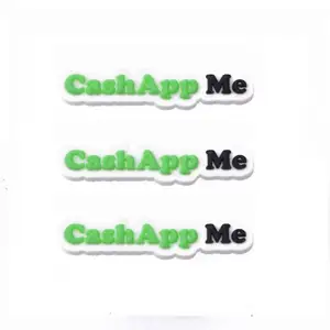 CashApp me木块魅力便宜定制软pvc卡通木块鞋魅力批发包樱桃贴牌装饰品