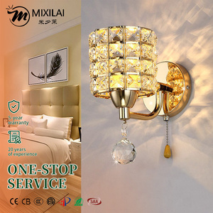 Lampe murale en cristal <span class=keywords><strong>LED</strong></span> moderne personnalisée pour salon, <span class=keywords><strong>design</strong></span> intérieur de luxe, décoration de la maison, couloir, chambre à coucher, lampe de chevet - Product Image 1
