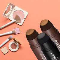 Kit de tampon de poudre à sourcils végétalien permanent en une étape, imperméable, marque privée, rehausseur de marque personnelle