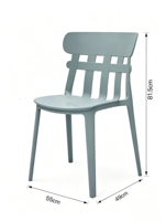 Chaise de salle à manger moderne en plastique, design ergonomique empilable et imperméable, idéale pour appartements et dortoirs, mobilier de maison – Vente directe usine