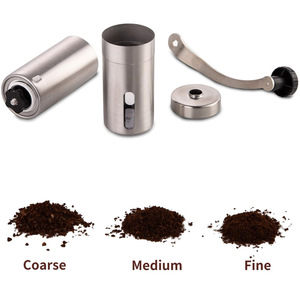Molinillo de Café Manual Portátil de Acero Inoxidable para el Hogar, Molinillo de Café Manual con Muelas de Cerámica, Ajustes Regulables, Herramientas Portátiles de Manivela - Product Image 5