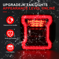 Feux arrière de style JL fabriqués en usine pour les modèles JK, style lentille/fumé, troisième feu stop pour les modèles Jeep Wrangler JK 2007-2018