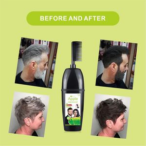 Apple <strong>Hair</strong> Color Shampoo with Comb 200ml Plant Based <strong>Hair</strong> <strong>Dye</strong> with Herbal Ammonia Free <strong>for</strong> <strong>Men</strong> Easy Quick <strong>Hair</strong> Coloring Comb Oem - Product Image 6
