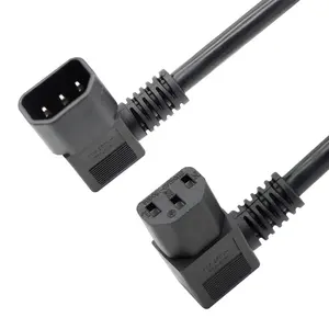 European Standard IEC right bend C14 C13 connector Power cord