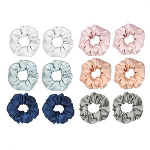 Scrunchies en soie surdimensionnés personnalisés avec logo, 100% soie biologique, grands scrunchies en soie pour femmes - Product Image 2
