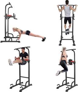 Équipement de fitness multifonctionnel pour la maison, barre de traction réglable, station de dips, machine d'entraînement de la force musculaire abdominale - Product Image 4