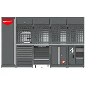 Luxury Decoration Garage Storage Workbench Car Repair Tool Workstation Combination Multi-function Cabinet