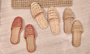 Zapatillas de algas marinas para interior del hogar, precio barato, para spa, hotel y complejo turístico MS. Silky (+ 84 587 176 063) - Product Image 5