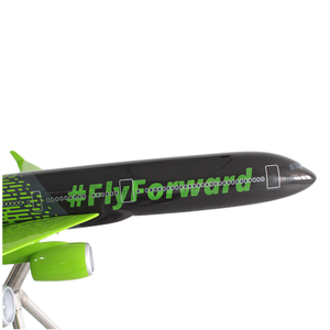 Modelo de Avión de Pasajeros Grande A340 de 1.2 m, Avión Artístico de Fibra de Vidrio con Logotipo Personalizado para Empresas, Envío a Todo el Mundo - Product Image 4