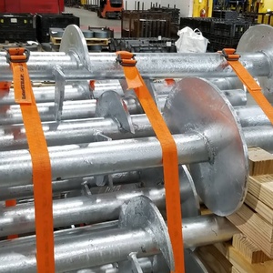 도매 하이 퀄리티 솔리드 스퀘어 허브 단일 나선 전원 구동 앵커 지구 지상 앵커 - Product Image 4