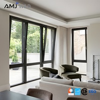 Ventanas Abatibles de Aluminio con Certificación NFRC y CSA, Marco Delgado, Aislamiento Acústico y Resistentes a Huracanes