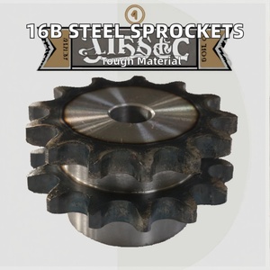 Piñones de Cadena de Rodillos de Acero al Carbono Estándar ISO para CG 150 y 125 16B, Compatibles con Cadenas y Piñones de Plástico - Product Image 2