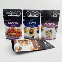 Sacs Doypack en PET refermables à fermeture éclair, en Mylar alimentaire, anti-odeur, pour aliments secs et noix, couleur personnalisée, haute qualité