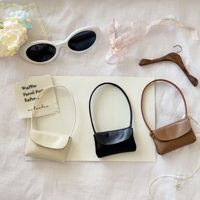 Nouveaux produits 2026 : Mini sac en cuir, sac bandoulière en tissu motif chat à longues pattes, mini sac décoré de vêtements pour bébé de 10 cm 02