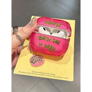 เหมาะสำหรับเคส AirPods รุ่นที่ 4 สไตล์อังกฤษเรียบง่าย พร้อมจี้ห้อย ป้องกันได้เต็มที่และกันกระแทก - Product Image 3