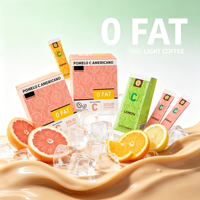 Fabrieksleverancier Premium Fruit C Americano Zwarte Koffie Vetvrij Suikervrij Vitamine C Instant Koffie 10g Sachets Aangepaste Smaak