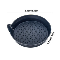 Neue rutsch feste Silikon-Fahrzeugeinsatz-Wasser flaschen matte, wasserdichte Silikon-Auto tassen halter auskleidung
