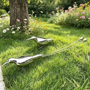 Scultura colomba in acciaio inossidabile con galvanoplastica da giardino con <span class=keywords><strong>Design</strong></span> moderno lucido personalizzato - Product Image 3