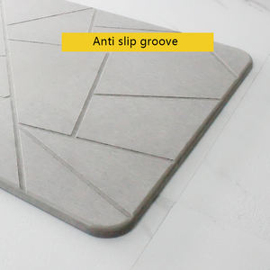 <span class=keywords><strong>Tappetini</strong></span> da Bagno in Terra di Diatomite, Moderni e ad Asciugatura Rapida, Assorbenti, Antiscivolo e Impermeabili - Product Image 3