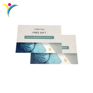 <span class=keywords><strong>Cartes</strong></span> de vœux personnalisées imprimées en offset couleur avec papier offset/revêtu/art pour les petites entreprises - Product Image 2
