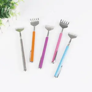 NEW & HOT Telescopic Metal Convenient Portable Hand Shape Wood Back Scratcher With 5 Claw Healthcare