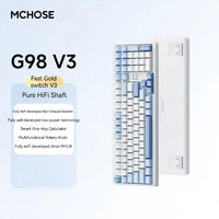 Clavier mécanique personnalisé MCHOSE G98V2, clavier mécanique de jeu à trois modes, à commutation à chaud