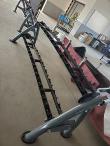 GNS-8212 Ticari İki Katlı Çelik Dambıl Rafı Spor Salonu Fitness Ekipmanı - Product Image 2