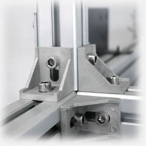 4040 4060 4080 Profil en alliage d'<span class=keywords><strong>aluminium</strong></span> Encadrement modulaire Assemblage facile Services de tubes carrés d'angle extrudé industriel - Product Image 2