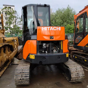 Petite pelleteuse sur chenilles Hitachi ZX50U de 5 tonnes d'occasion Mini hydraulique ZX 50U avec moteur central et composants de pompe - Product Image 5