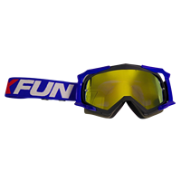 Masque de fête anti-buée ENDURO 18-Type Noir/Bleu