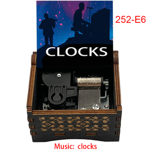 Carillon in Legno della Famosa Band <span class=keywords><strong>Coldplay</strong></span>, Melodia a 18 Note con Movimento a Carica Manuale, Regalo Vintage Speciale per Fan, Amici e Famiglie - Product Image 1