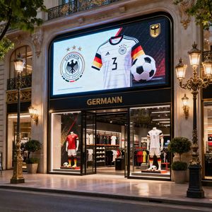 Écran vidéo extérieur numérique P2.9 de 6,56 pieds x 9,84 pieds, 141 pouces, pour les matchs de football allemands, magasin spécialisé, boutique spécialisée - Product Image 3