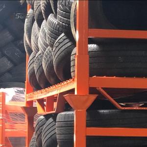 Palette de support de pneu d'entrepôt logistique empilable en acier industriel résistant - Product Image 5