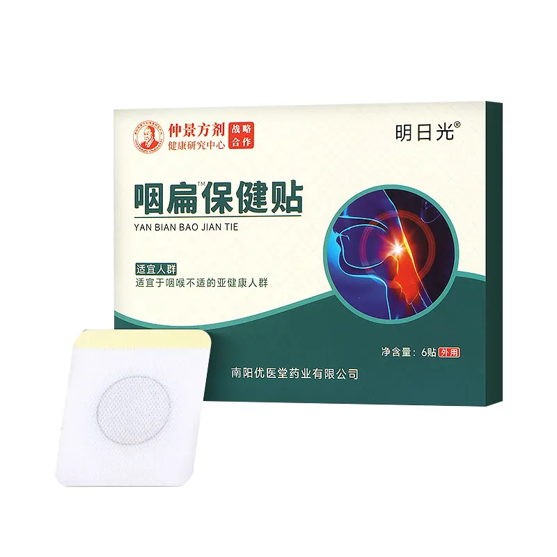 Throat Health Patch Relief Discomfort Dryness Swellling Pain