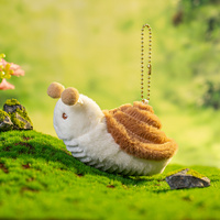 Peluche souple personnalisée ravageur papillon abeille escargot cigale porte-clés souple peluche cadeau