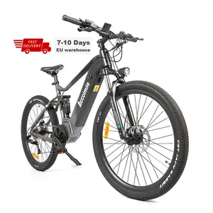 Accolmile Bafang 500w 750w Mid Drive Ebike 48V Full Suspension Electric Bikes Adults Bicicleta
