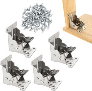 Có thể gập lại hỗ trợ Bracket-Tự khóa bản lề chân phụ kiện và góc cú đúp cho gấp xuống bàn mở rộng - Product Image 1
