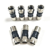 Cable Coaxial RG59 RG11 RG6 de Baja Pérdida para TV HD, Cable de Conexión RG6 de 3 Pies, Cable Coaxial Negro de 75 Ohmios con Conector F