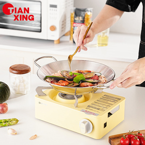 TIANXING Restaurant 21cm 26cm Stainless Steel Double Handle Round Serving Tray Seafood Frying <strong>Pan</strong> Nonstick <strong>Paella</strong> <strong>Pan</strong> - Product Image 5