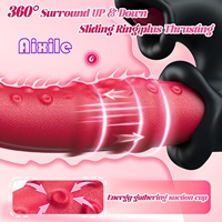 Vibrateur G-Spot 4-en-1 avec 10 modes de vibration, de poussée et de léchage, vibromasseur lapin pour clitoris, tétons et anus