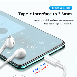 Nuevo Cable Adaptador <span class=keywords><strong>de</strong></span> Audio Tipo-C a Jack <span class=keywords><strong>de</strong></span> 3.5mm para Teléfonos Android <span class=keywords><strong>y</strong></span> Portátiles - Product Image 6