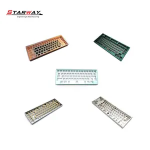 Caja de teclado mecánico cnc de precisión, personalizada por ordenador, servicio de mecanizado