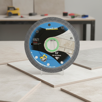 Lame de scie diamantée fine PROFI de 4,5 pouces, qualité professionnelle, segmentée, pour la découpe de carreaux et de porcelaine, pressée à chaud, compatible OEM