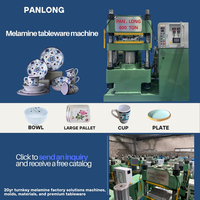 Solution complète de production de vaisselle en mélamine de 400 tonnes, presse hydraulique automatique pour la fabrication de vaisselle, de tuiles de mahjong et de dominos