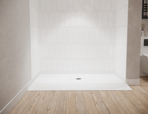 Bandeja <span class=keywords><strong>de</strong></span> <span class=keywords><strong>ducha</strong></span> <span class=keywords><strong>de</strong></span> superficie sólida para baño, bandeja <span class=keywords><strong>de</strong></span> <span class=keywords><strong>ducha</strong></span> <span class=keywords><strong>de</strong></span> mármol cultivado compatible con ADA estándar, montaje empotrado, bandeja <span class=keywords><strong>de</strong></span> <span class=keywords><strong>ducha</strong></span> empotrada <span class=keywords><strong>de</strong></span> perfil bajo - Product Image 4