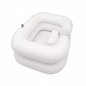 Professional Hair Washing Portable White Shampoo <b>Sink</b> Bowl With Spa Head Water Circulation Therapy and 60L Water <b>Storage</b> - Product Image 1