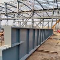 Structure en acier robuste pour atelier industriel, hangar, garage, entrepôt, école, appartement, à longue portée et à ossature métallique