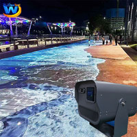 Lampe de projecteur interactive avec logiciel/système Attraction nocturne Jeu de projection interactif au sol/sol