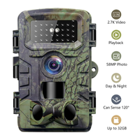 Wildcamera PR700 2.7K 58MP Sensor CMOS IP66 Cámara de Caza Impermeable con Velocidad Inteligente para Fotografía de Fauna Silvestre