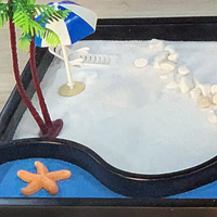 Kit de jardin zen Ocean Beach avec accessoires de jardin zen DIY Mini ensemble de jardin zen pour enfants méditation paisible Vente en gros